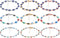 SATINIOR 9 Pieces Evil Eye Bracelet Handmade Evil Eye Beads Bracelet Evil Eye Chain Bracelet Adjustable Amulet Jewelry Evil Eyes Bracelets for Wom...